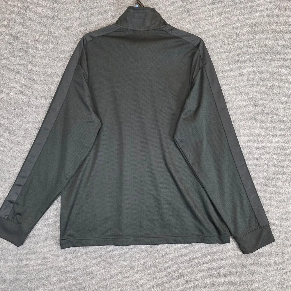 VTG Nike Quarter Zip Pullover Mens‎ XXL Black Track Jacket Training Activewear